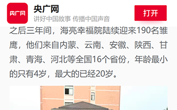 媒体聚焦丨央广网关注！创设“雏鹰高飞孤儿培养工程”，海亮教育十年公益助学深受赞誉