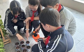 宁海海亮学校五年级学生开展谷雨节气主题活动