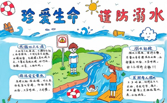 诸暨天马小学开展暑假防溺水小报评奖活动