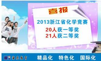 2013年浙江省高中学科竞赛获奖喜讯